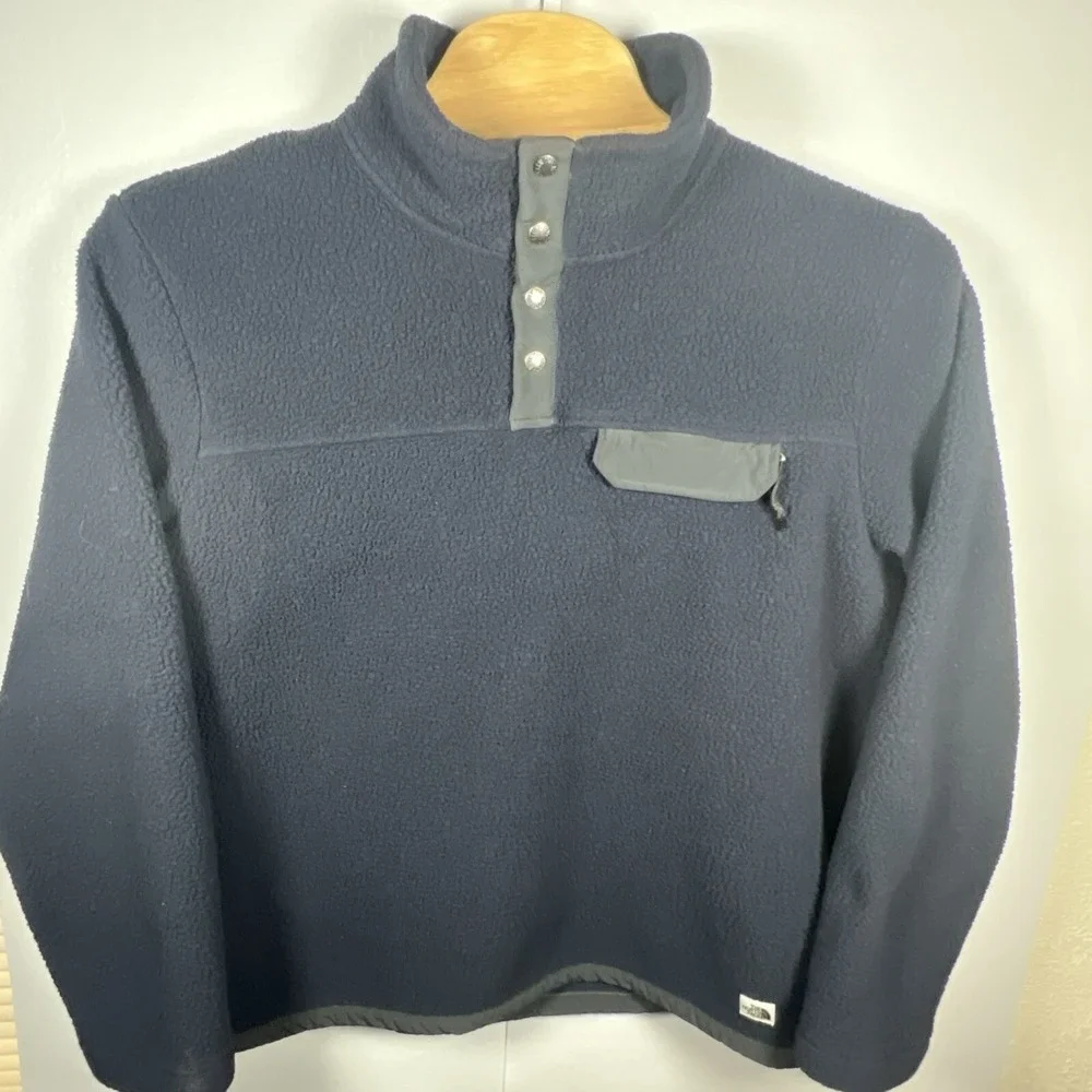 The North Face Men XL Nave Cragmont 1/2 Snap Mock Neck Sherpa Pullover
